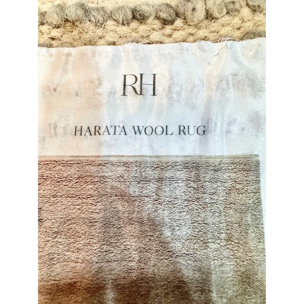 Restoration Hardware Wool Rug Swatch Lot Harata Hannan Moroccan 3pc Set Neutral